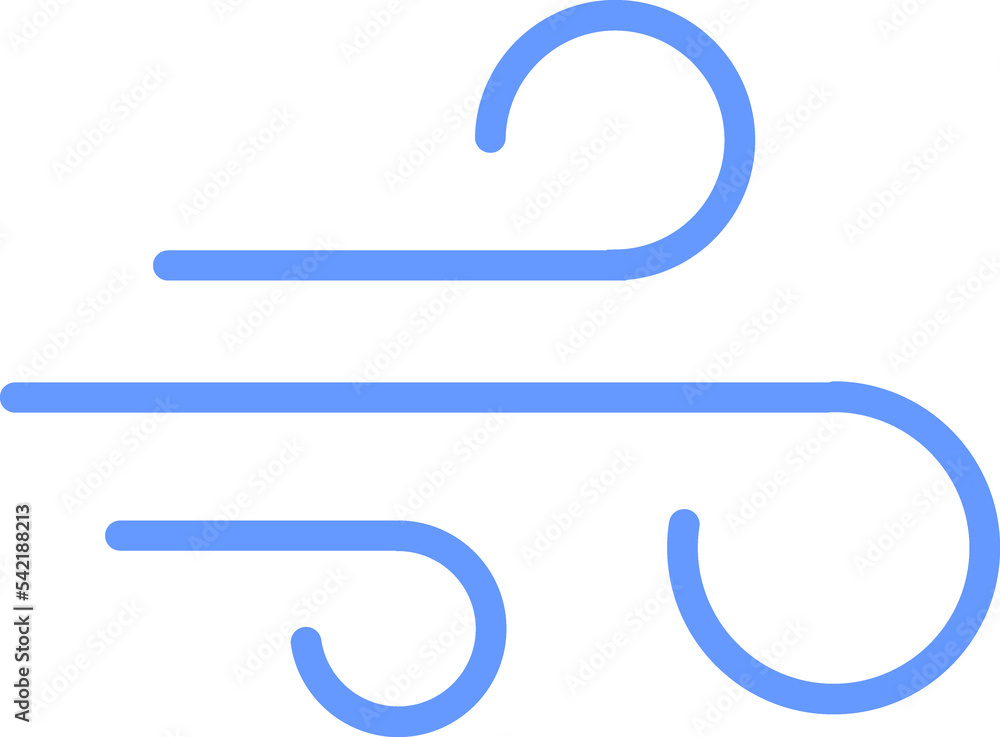 Airflow line icon Airflow line icon