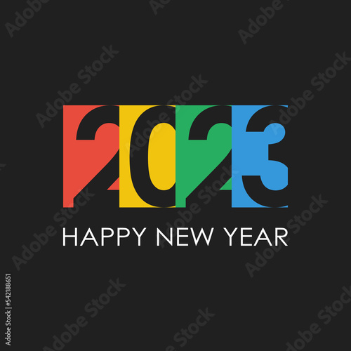2023 happy new year social network greetings post