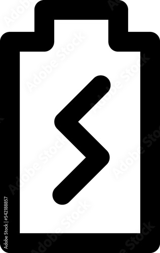 Battery line icon