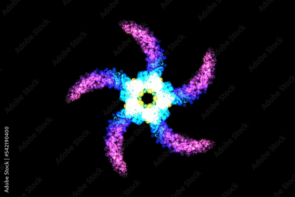 Abstract holographic rainbow lines on a black background Abstract holographic rainbow lines on a black background