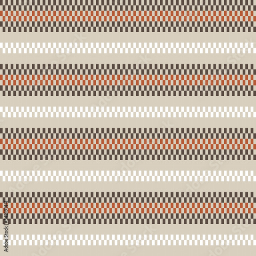 Stripe Fair Isle Seamless Pattern Design