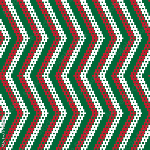 Chevron Fair Isle Seamless Pattern Design