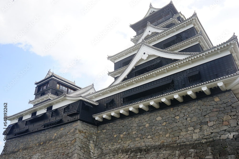 Kumamoto-jo or Kumamoto Castle in Kumamoto, Japan - 日本 熊本県 熊本城	