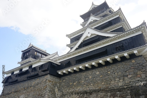 Kumamoto-jo or Kumamoto Castle in Kumamoto, Japan - 日本 熊本県 熊本城 