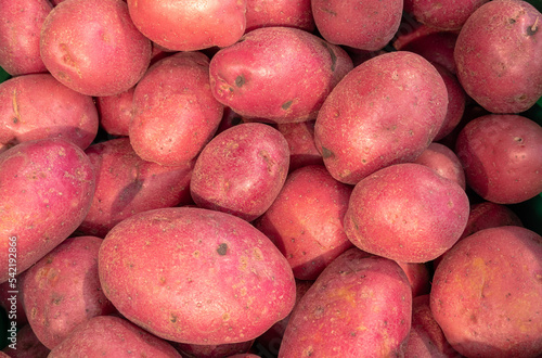 red potatoes in the market
