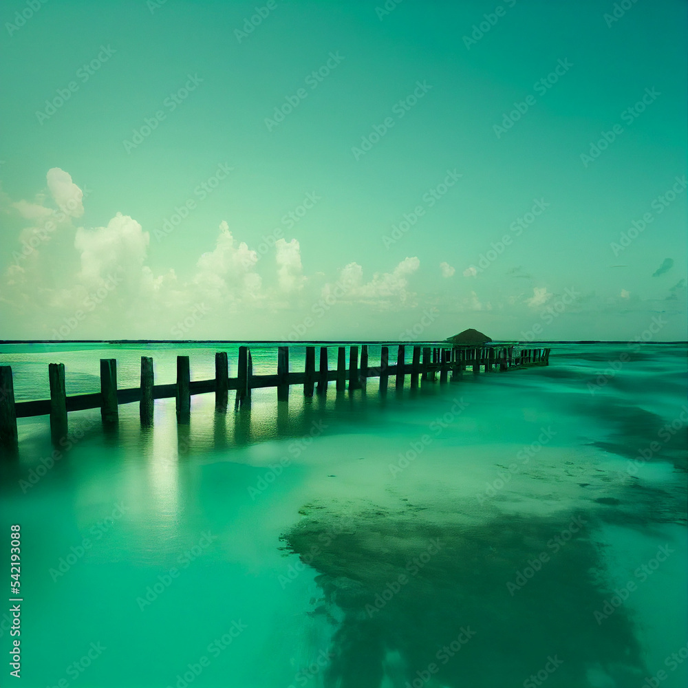 pier at sunset