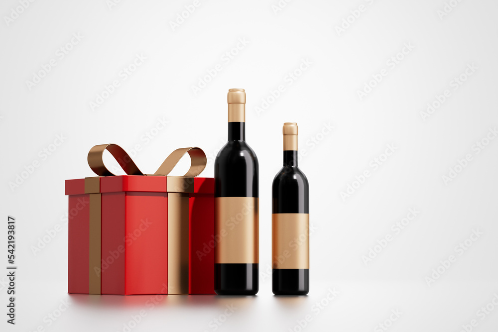 3d rendering different wine picture 3d rendering different wine picture