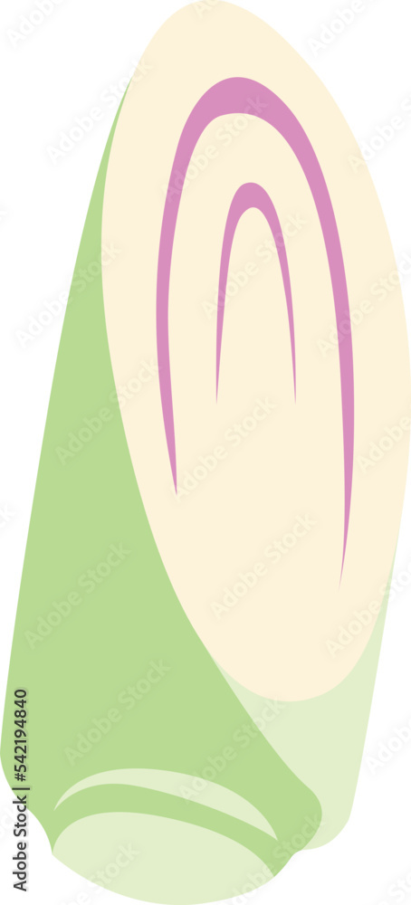 Lemon Grass isolated Illustration Hand Drawn