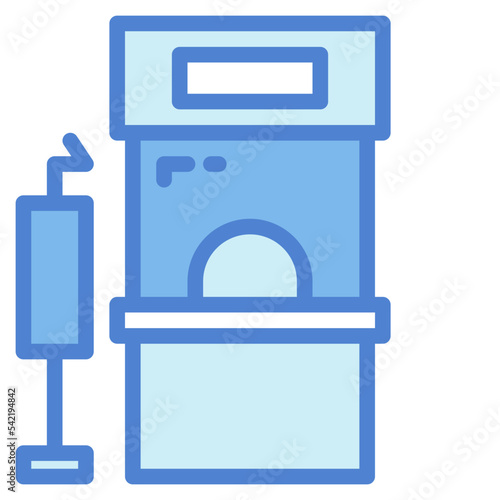ticket office two tone icon style