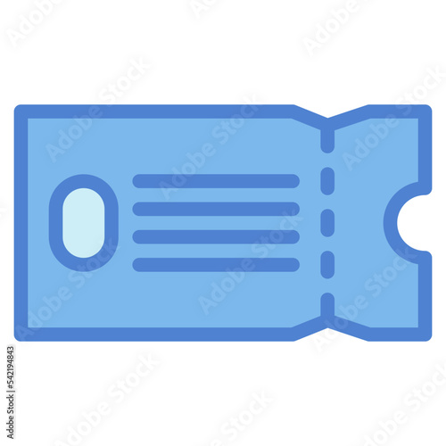 ticket two tone icon style