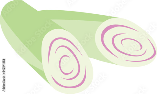 Lemon Grass isolated Illustration Hand Drawn