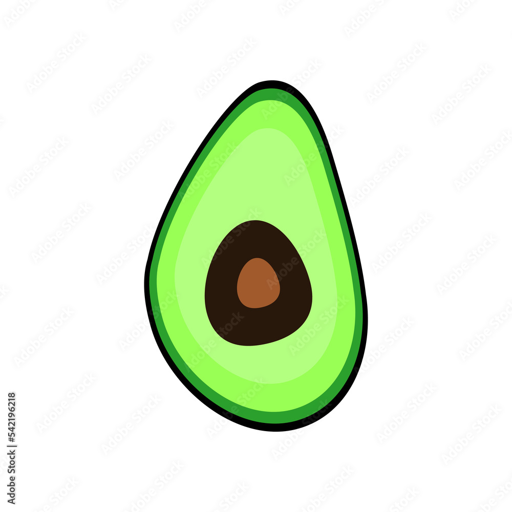 vector icon ilustration of avocado vector icon ilustration of avocado