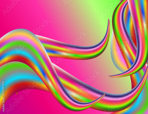 Flyer layout of pigments flow