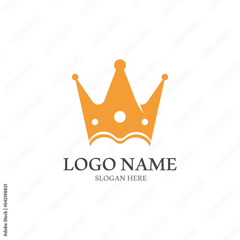 Crown Logo Template vector icon Crown Logo Template vector icon