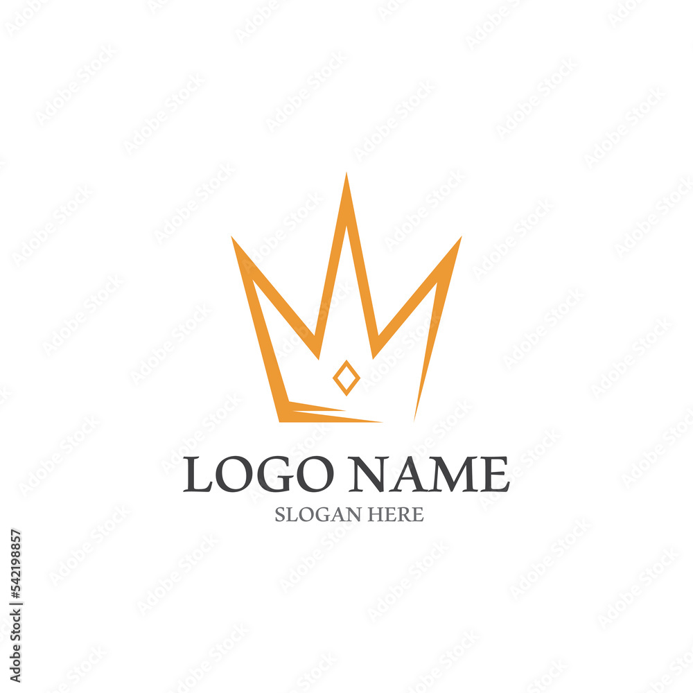Crown Logo Template vector icon Crown Logo Template vector icon