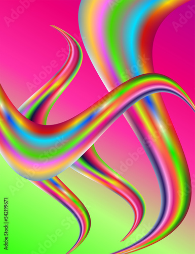 flyer layout of pigments flow and splash on the ground
