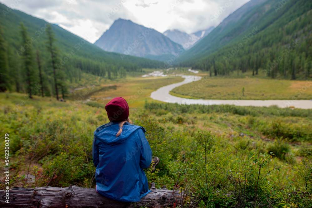 lonely man in the mountains