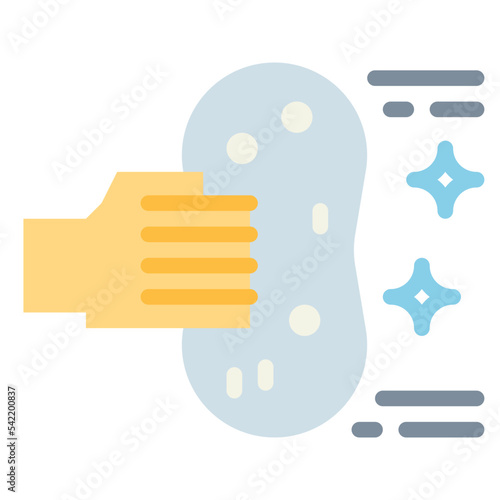 wipe flat icon style