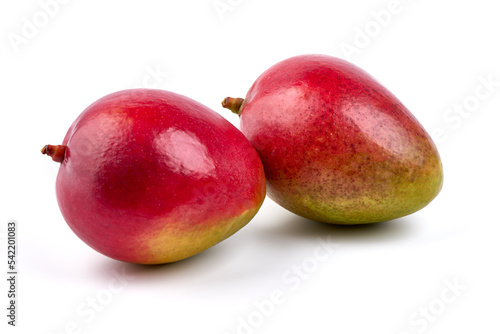 Delicious ripe mango, isolated on white background. High resolution image.