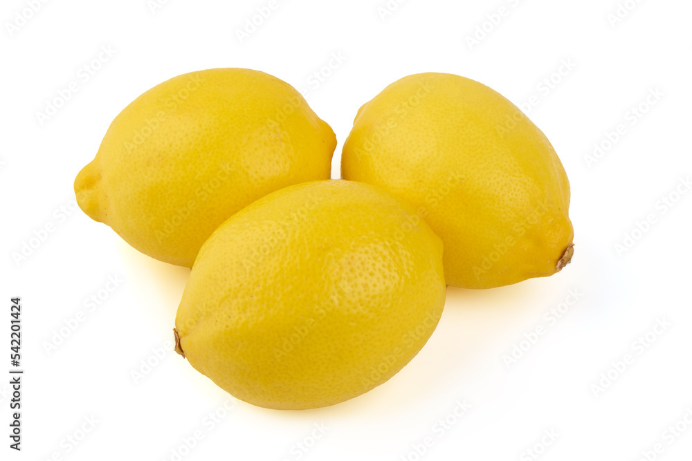 Lemon, isolated on white background.