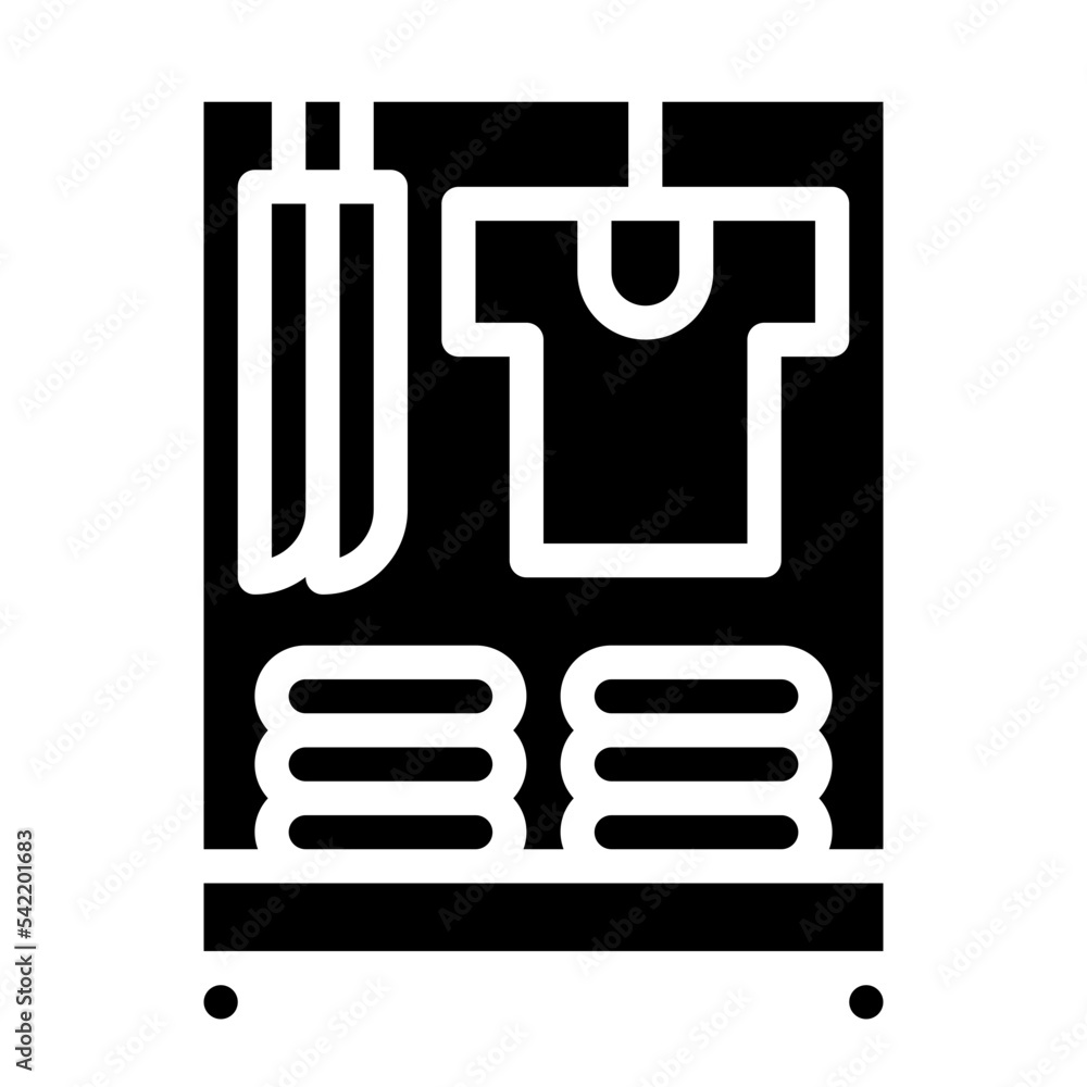 clothes rack glyph icon style clothes rack glyph icon style
