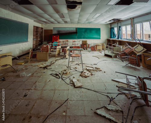 Abandoned School Classroom