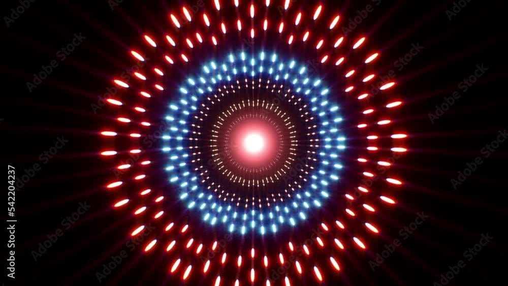 Red and blue Glittering Circle dot lights Red and blue Glittering Circle dot lights