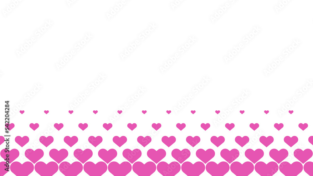 ピンクのハートのグラデーション Heart halftone 16:9 PNG ピンクのハートのグラデーション Heart halftone 16:9 PNG