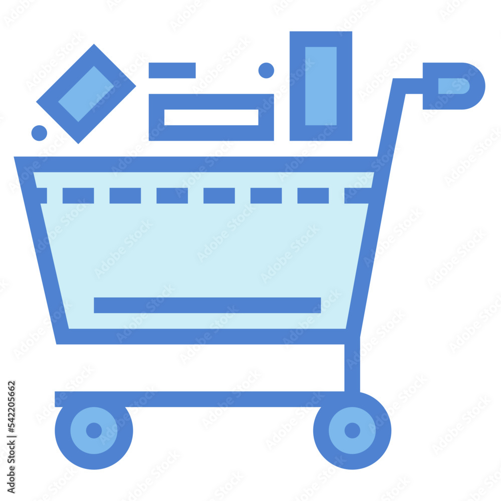 shopping cart two tone icon style shopping cart two tone icon style