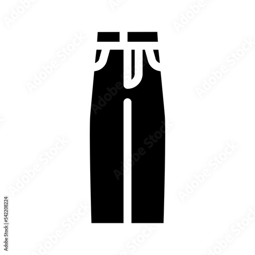 high waist pants clothes glyph icon vector. high waist pants clothes sign. isolated symbol illustration