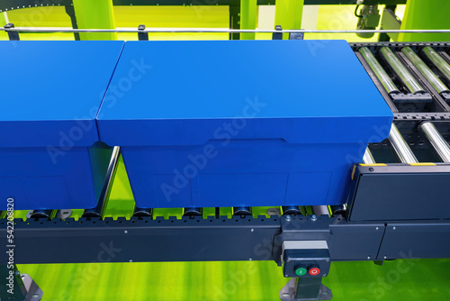 Factory with conveyor. Indu...