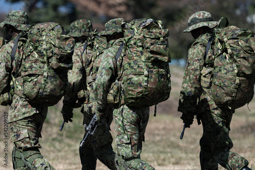 武装したレンジャー隊員（JGSDF army ranger）
