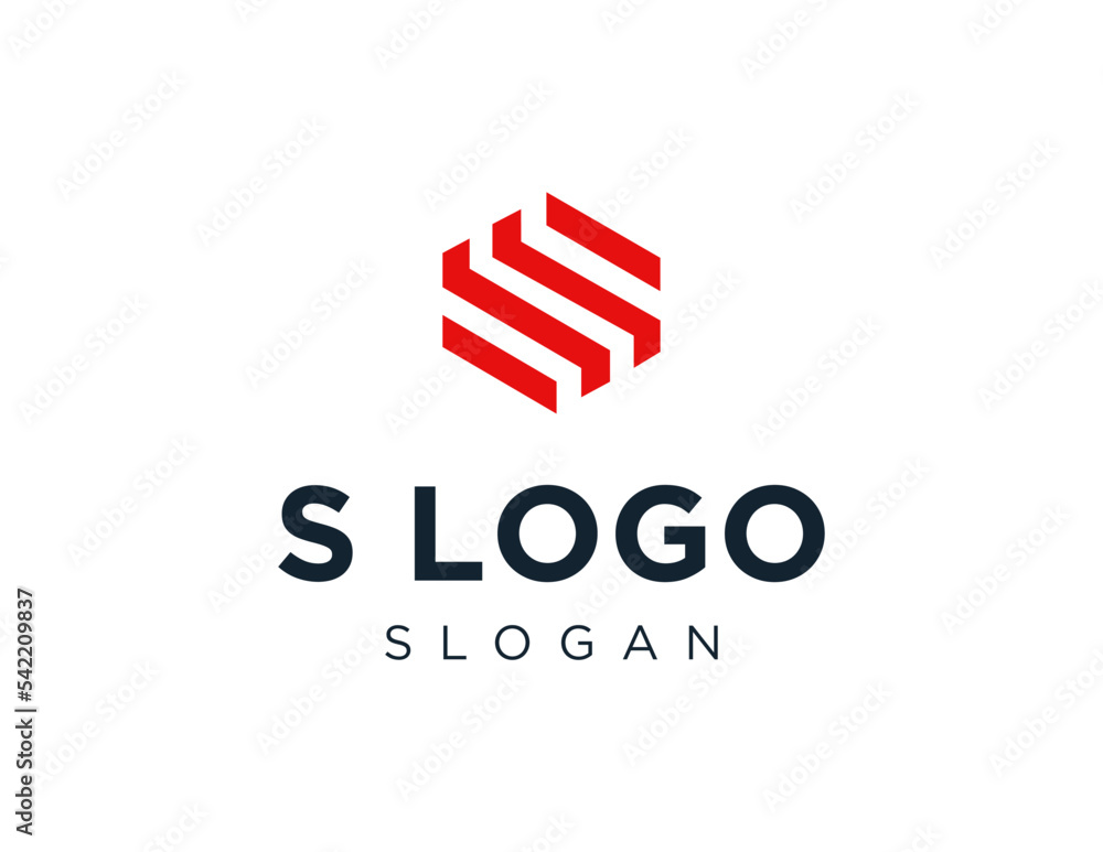 Obraz premium Logo design about S letter on a white background. made using the CorelDraw application.