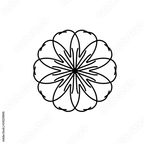 Template for laser cutting wall clock. Vector maket	
