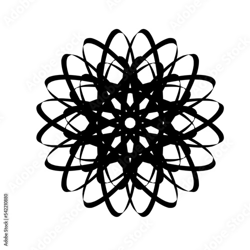 Template for laser cutting wall clock. Vector maket	
