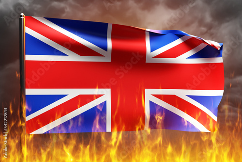 England crisis. Symbol of G...