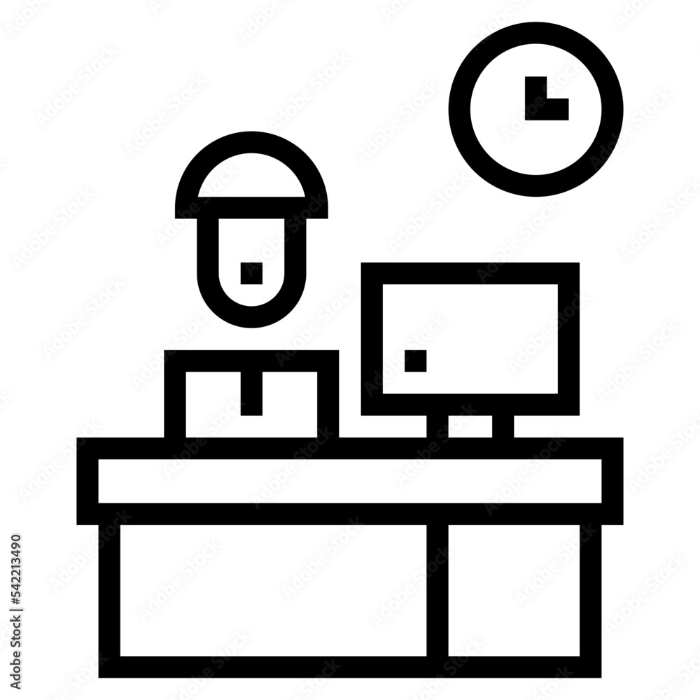 office line icon style