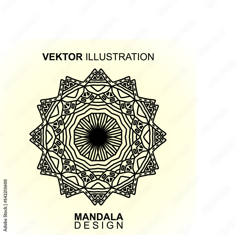 Abstract Mandala Pattern. Vector Illustration