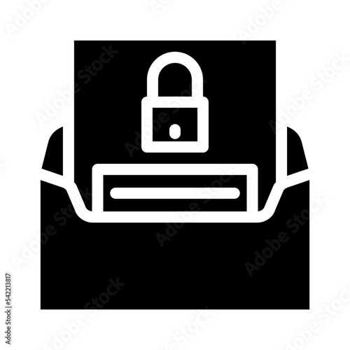 forgot password glyph icon vector. forgot password sign. isolated symbol illustration © sevector