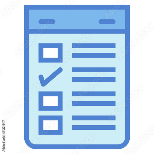 paper list two tone icon style