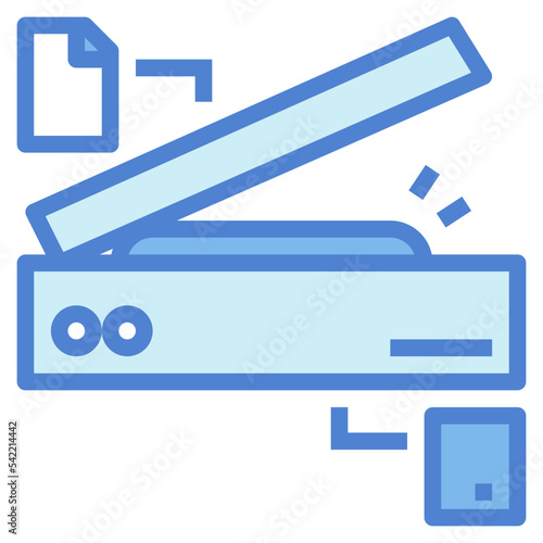 scanner two tone icon style