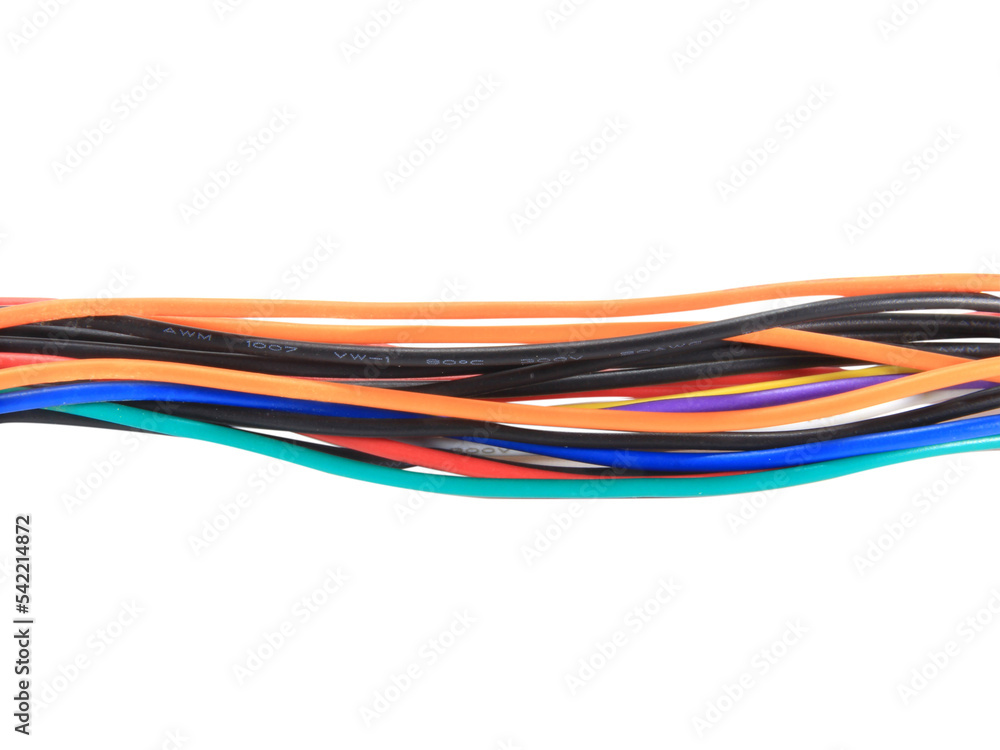 shape or force wire cable of usb and adapter into a curve or angle.isolated on white background.Electronic Connector.Selection focus. shape or force wire cable of usb and adapter into a curve or angle.isolated on white background.Electronic Connector.Selection focus.