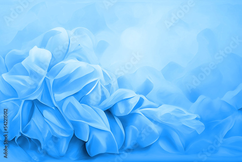 Blue background texture, wavy floral pattern design , icy windy and curvy illustration winter art
