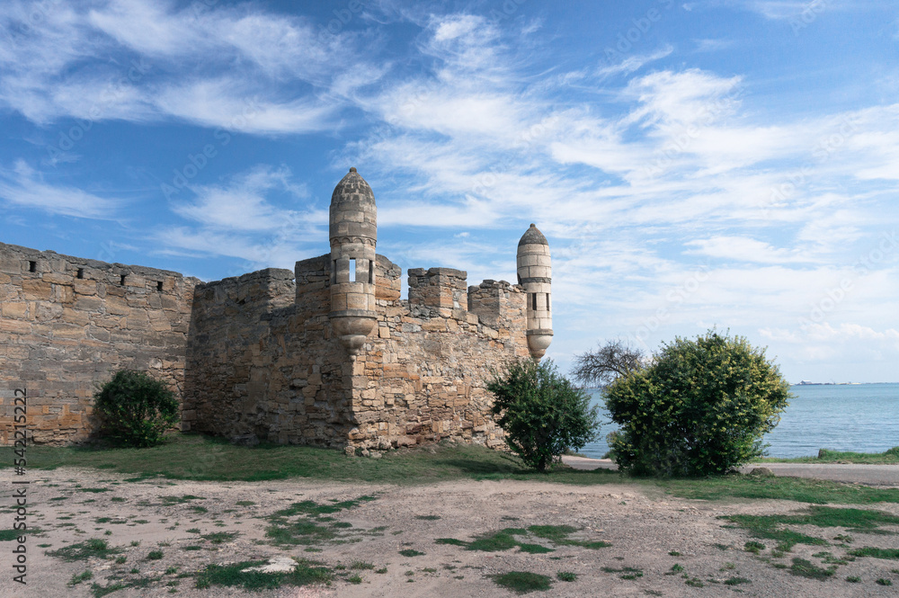 ancient fortress near sea. Crimea, Kerch