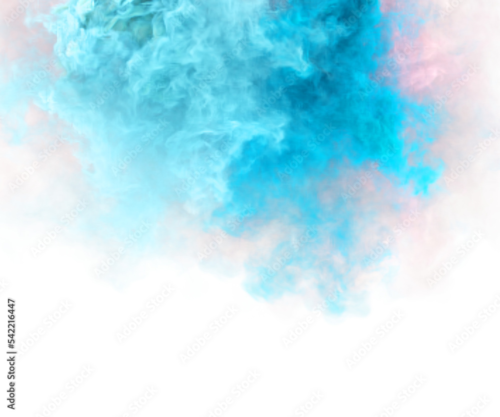 Magic smoke sky puffs. Pastel colors 3d render