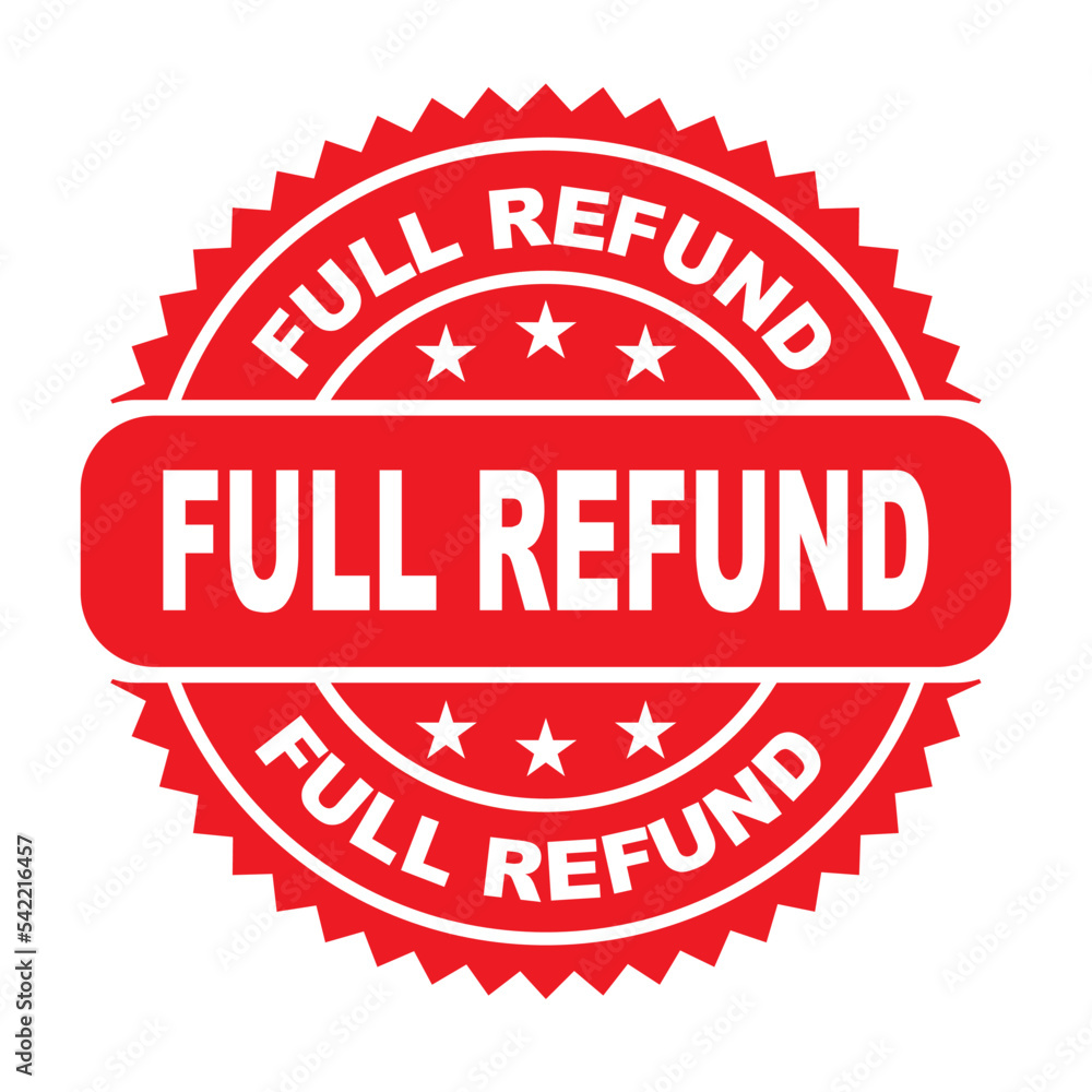 Full refund stamp vector illustrasion. Full refund stamp vector illustrasion.