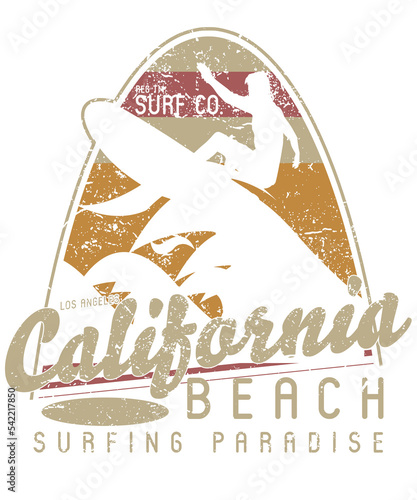 California Surfer Distressed Design