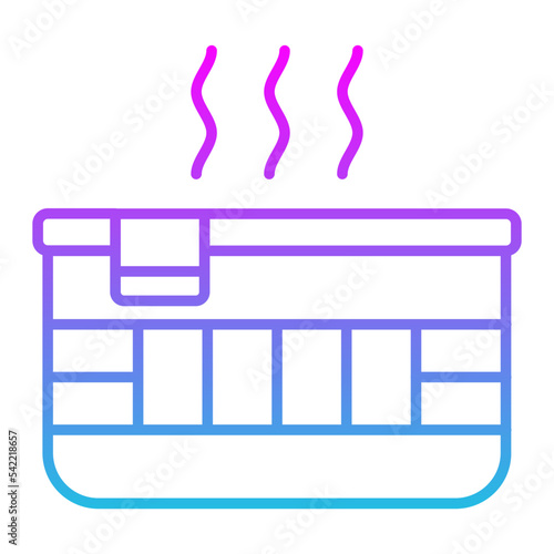 Jacuzzi Line Gradient Icon
