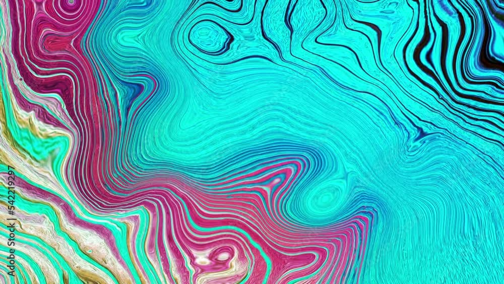 Psychedelic animation in abstract style on colorful background. Abstract fluid liquid surface blue violet background. High quality FullHD footage Psychedelic animation in abstract style on colorful background. Abstract fluid liquid surface blue violet background. High quality FullHD footage