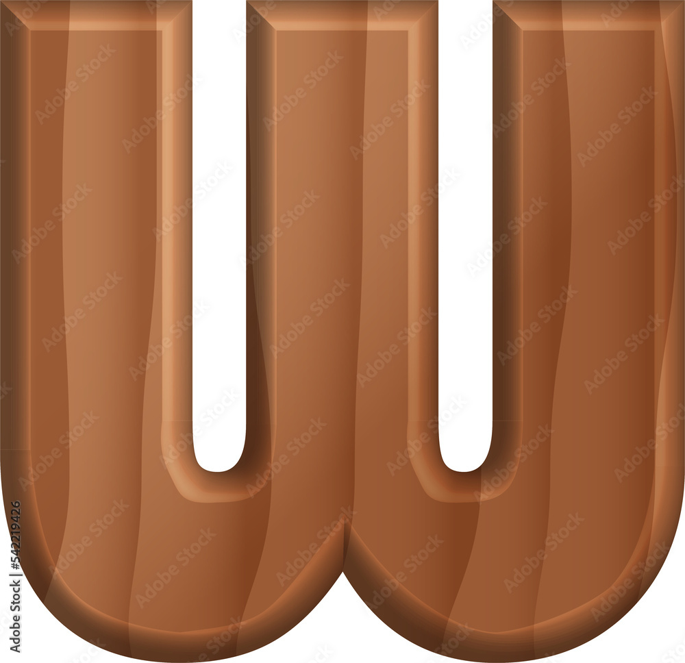 3D realistic wooden texture typography font text art uppercase alphabet